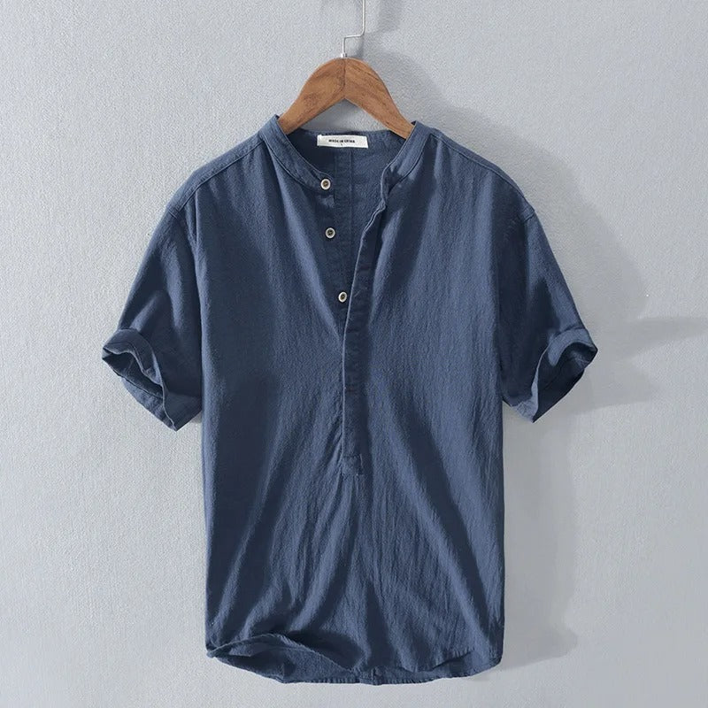 Keaton Hunt Cotton-Linen Shirt