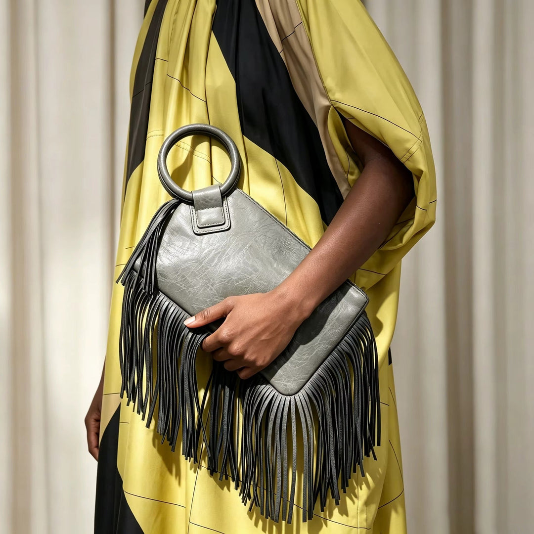 Camille Fringe Clutch